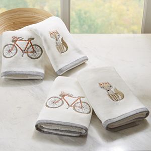 HipStyle 4-pack Afternoon Ride Embroidered Towel