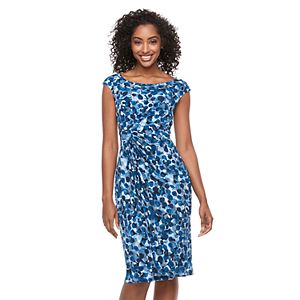 Women's Connected Apparel Abstract Dot Sheath Dress