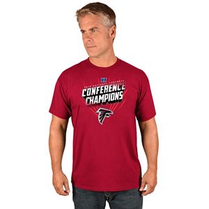 Men's Majestic Atlanta Falcons 2016 NFC Champions Advancing Win Tee