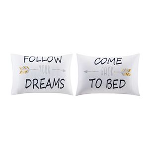 HipStyle 2-pack Follow Your Dreams Pillowcase