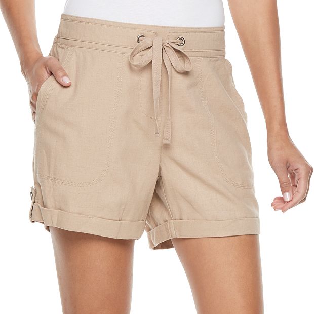 Kohls womens hot sale khaki shorts