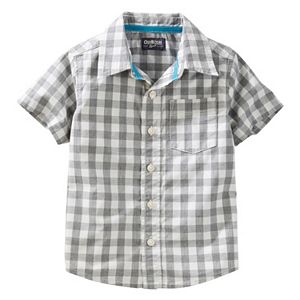 Toddler Boy OshKosh B'gosh® Woven Short-Sleeved Button-Front Shirt