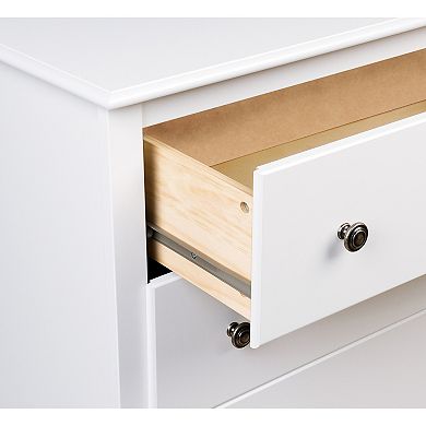 Prepac Monterey 3-Drawer Tall White Nightstand