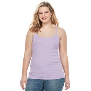 Juniors' Plus Size SO® Ribbed Camisole