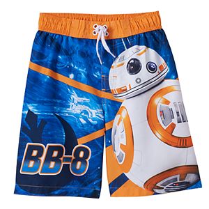 Boys 4-7 Star Wars BB-8 Swim Trunks