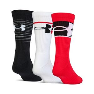 Boys Under Armour 3-Pack Phenom Crew Socks