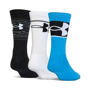 Boys Under Armour 3-Pack Phenom Crew Socks