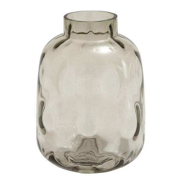 Clear Essential Decor Entrada Collection Round Glass Vase 11.81-Inch