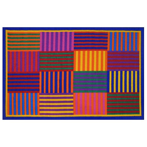 Fun Rugs Fun Time Rainbow Stripes Rug - 3'3'' x 4'10''