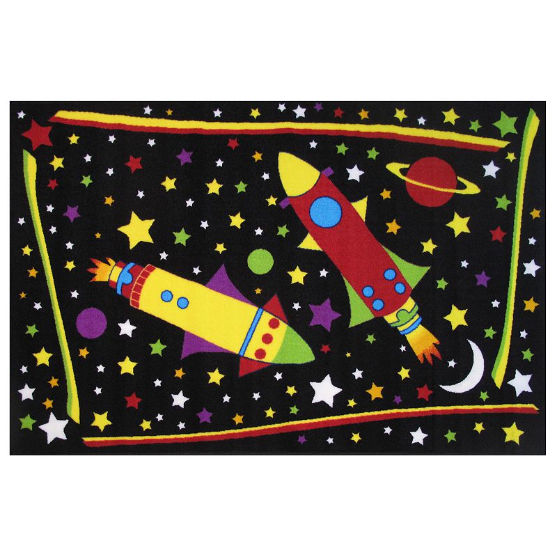 Fun Rugs Fun Time Outer Space Rug - 33 x 410, Multicolor, 3X5 Ft