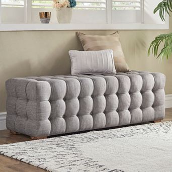HomeVance Vanderbilt Button Tufted Bench