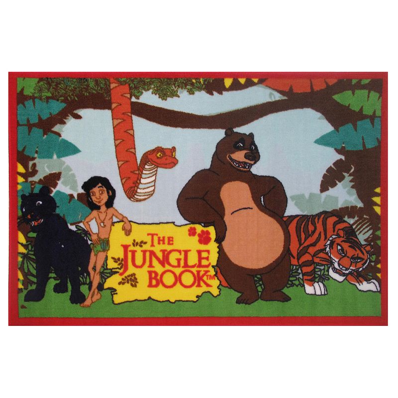 Fun Rugs The Jungle Book Rug - 33 x 410, Green, 3X5 Ft
