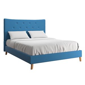 HomeVance Miramar Mid Century Button Tufted Bed