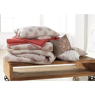 Sonoma Goods For Life® Jasmine Woodblock Floral Comforter Set