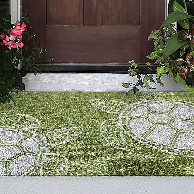 Liora Manne Front Porch Capri Turtle Indoor Outdoor Rug