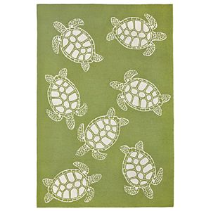 Trans Ocean Imports Liora Manne Front Porch Capri Turtle Indoor Outdoor Rug