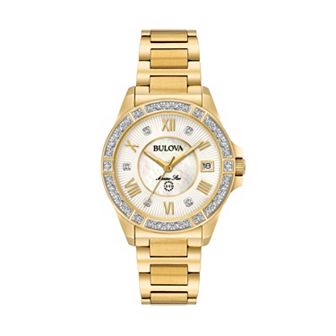 Bulova Women's Marine Star Diamond Stainless Steel Watch - 98R235