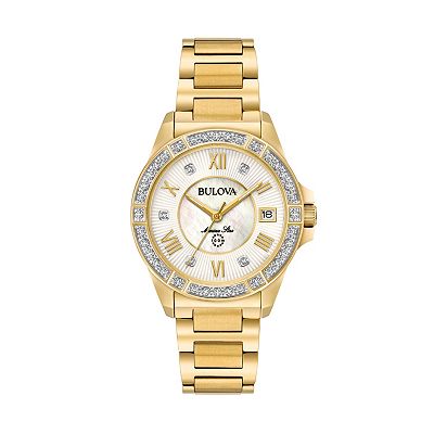 Bulova Women s Marine Star Diamond Stainless Steel Watch 98R235