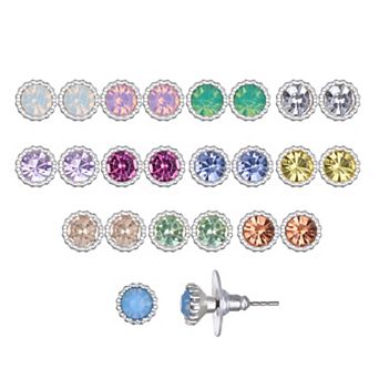 LC Lauren Conrad Simulated Crystal Stud Earring Set