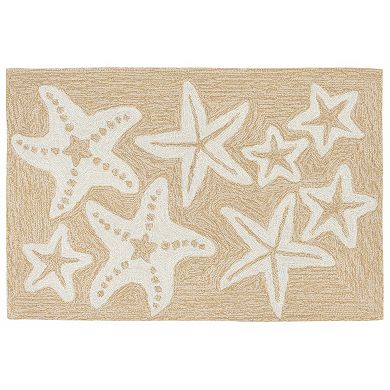 Liora Manne Front Porch Capri Starfish Indoor Outdoor Rug