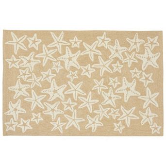 Liora Manne Front Porch Capri Starfish Indoor Outdoor Rug