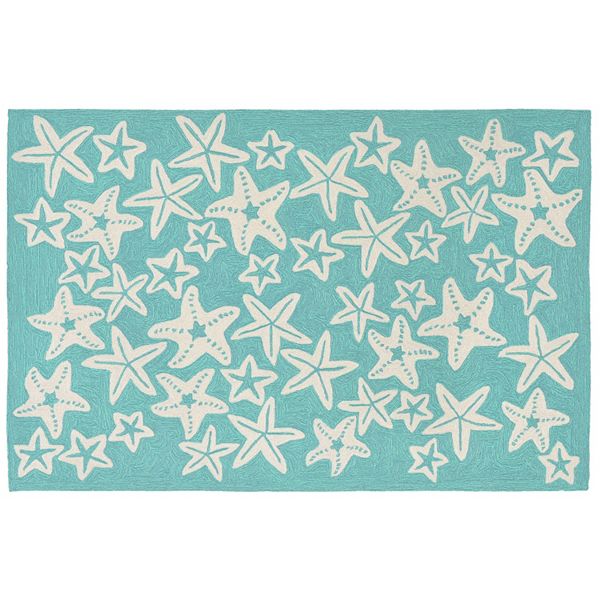 Liora Manne Front Porch Capri Starfish Indoor Outdoor Rug