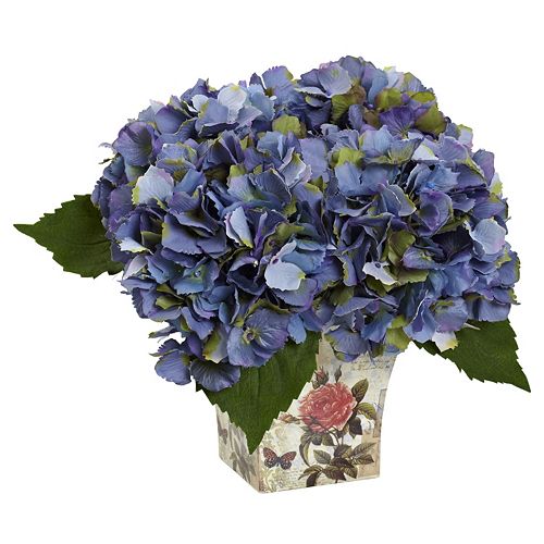 nearly natural Hydrangea Silk Artificial Floral Arrangement