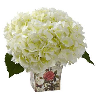 nearly natural Hydrangea Silk Artificial Floral Arrangement