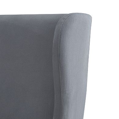 HomeVance Grace Hill Wingback Slip Covered Hostess Chair