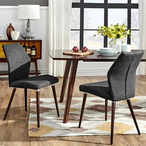 HomeVance Lindholm 2-pc. Scandinavian Angled Dining Chair Set