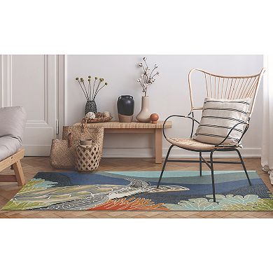 Liora Manne Ravella Akumal Turtle Indoor Outdoor Rug