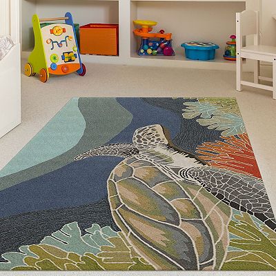 Liora Manne Ravella Turtle Indoor / Outdoor Area Rug