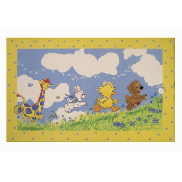 Fun Rugs Little Suzy S Zoo Looking For The Wishing Puff Rug 3 3 X 4 10
