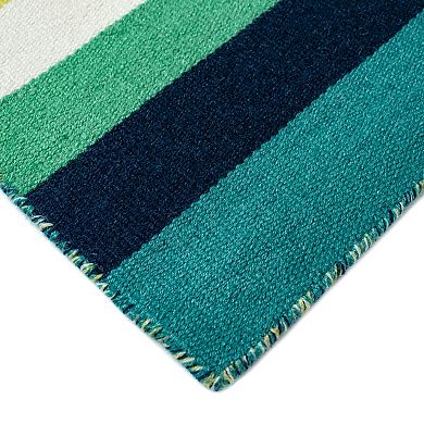 Liora Manne Front Porch Sorrento Tribeca Striped Indoor Outdoor Rug