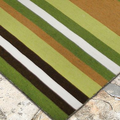 Liora Manne Front Porch Sorrento Tribeca Striped Indoor Outdoor Rug