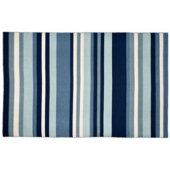 Liora Manne Front Porch Sorrento Tribeca Striped Indoor Outdoor Rug