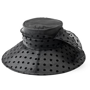 Riviera Polka Dot Wide Brim Hat
