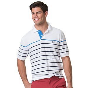 Big & Tall Chaps Classic-Fit Striped Stretch Pique Polo