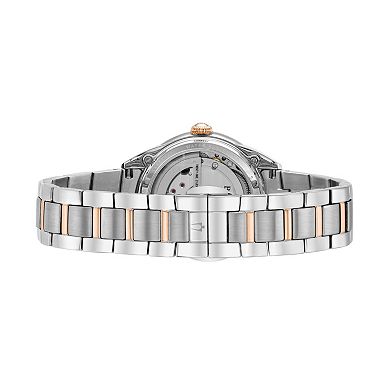 Bulova Women's Diamond Stainless Steel Automatic Skeleton Watch