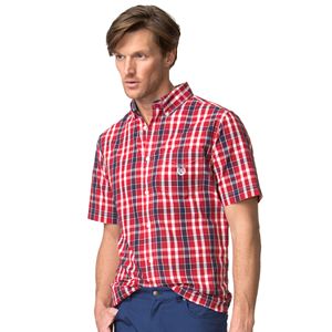 Big & Tall Chaps Classic-Fit Plaid Button-Down Shirt