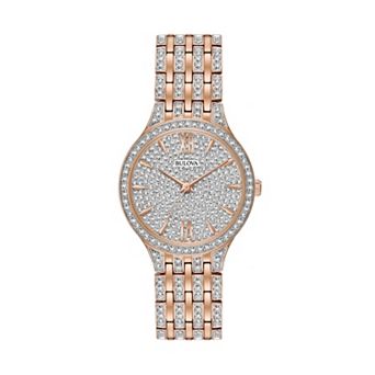 Bulova Women's Crystal Stainless Steel Watch - 98L235