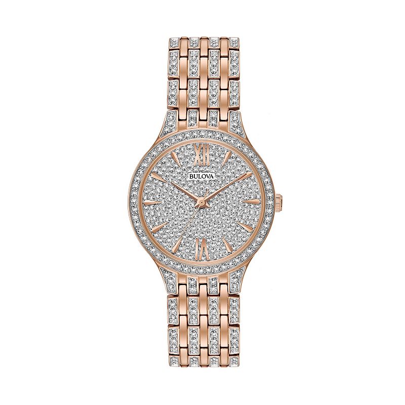 Bulova Women's Crystal Stainless Steel Watch - 98L235, Multicolor