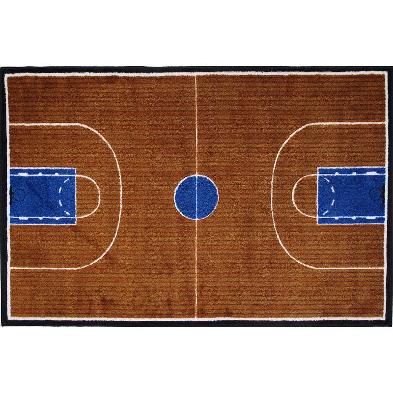 Fun Rugs Supreme Basketball Court Rug - 27 x 311, Multicolor, 2.5X4 F