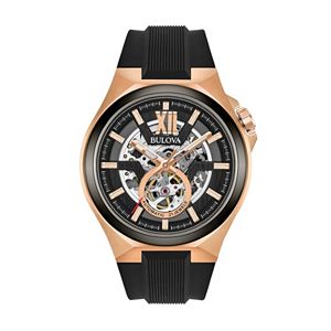 Bulova Men's Two Tone Automatic Skeleton Watch - 98A177