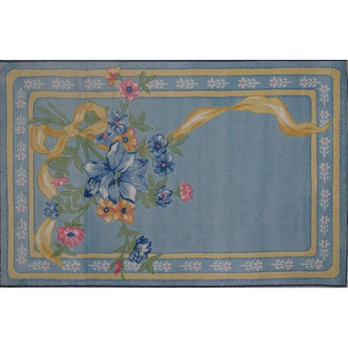 Fun Rugs Supreme Flower Ribbon Framed Rug - 3