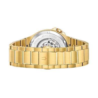 Bulova Men's Stainless Steel Automatic Skeleton Watch