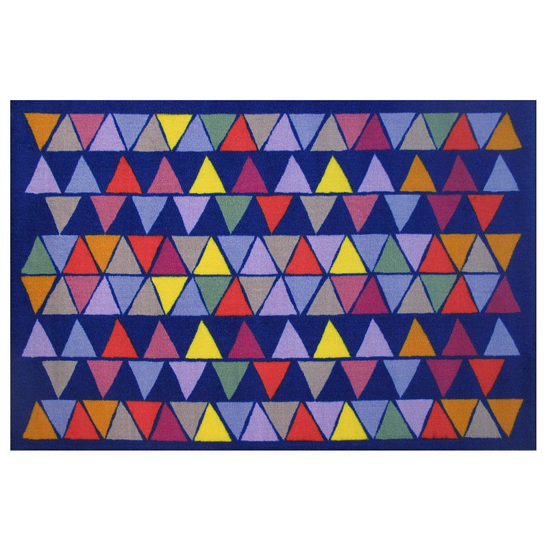 Fun Rugs Fun Time Pyramid Party Geometric Rug, Multicolor, 3X5 Ft