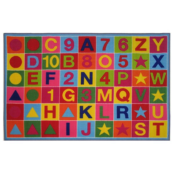 Fun Rugs Fun Time Alphanumeric Fun Rug