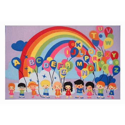 Fun Rugs Fun Time Educational Balloons Rug