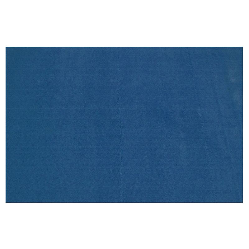 Fun Rugs LA Kids Solid Rug, Blue, 4X6.5 Ft